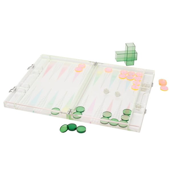 sunnylife Lucite Backgammon - Ombre