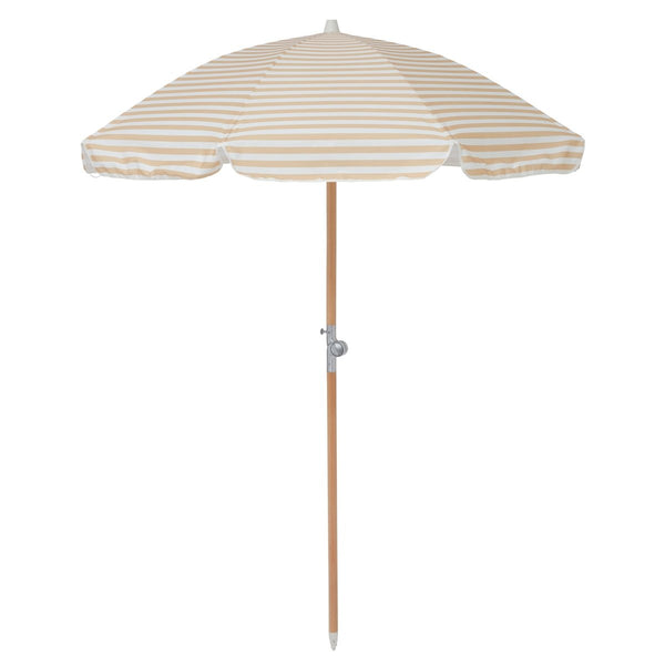sunnylife Luxe Beach Umbrella - Butternut Stripe