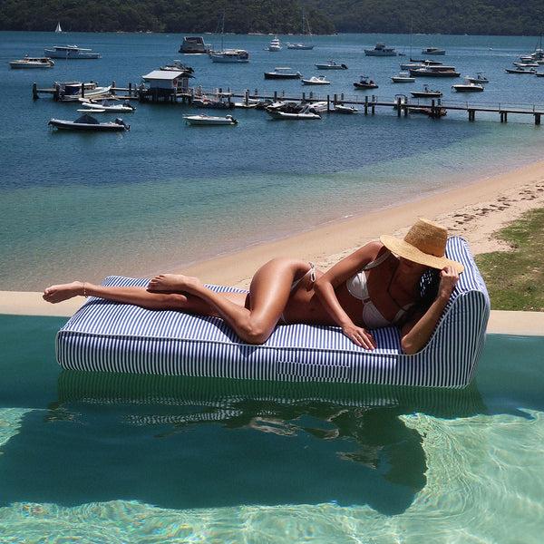 Sunnylife Luxe Lie-On Lounger - Le Weekend Navy