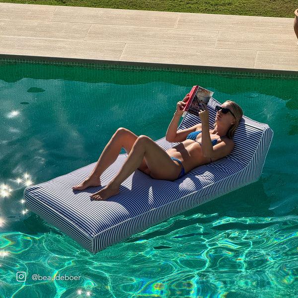 Sunnylife Luxe Lie-On Lounger - Le Weekend Navy
