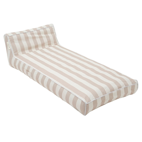 sunnylife Luxe Lie-On Lounger - Oyster Stripe