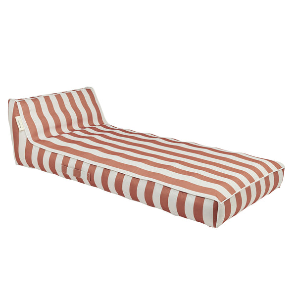 sunnylife Luxe Lie-On Lounger - Tierra Clay Stripe