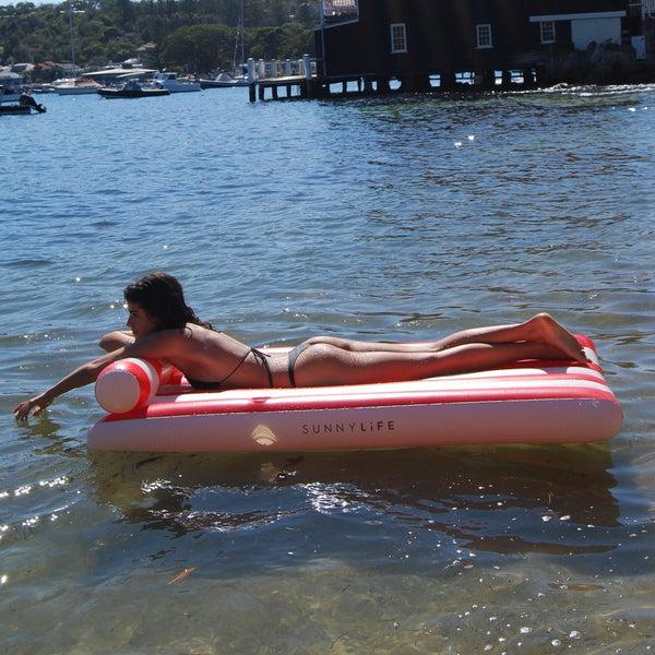 Sunnylife Luxe Lilo - Red Stripe