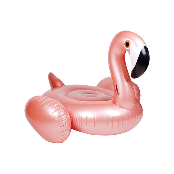 sunnylife Luxe Ride-On Flamingo Float - Rose Gold