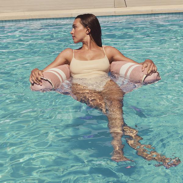 Sunnylife Mesh Hammock Float - Tierra Clay Stripe