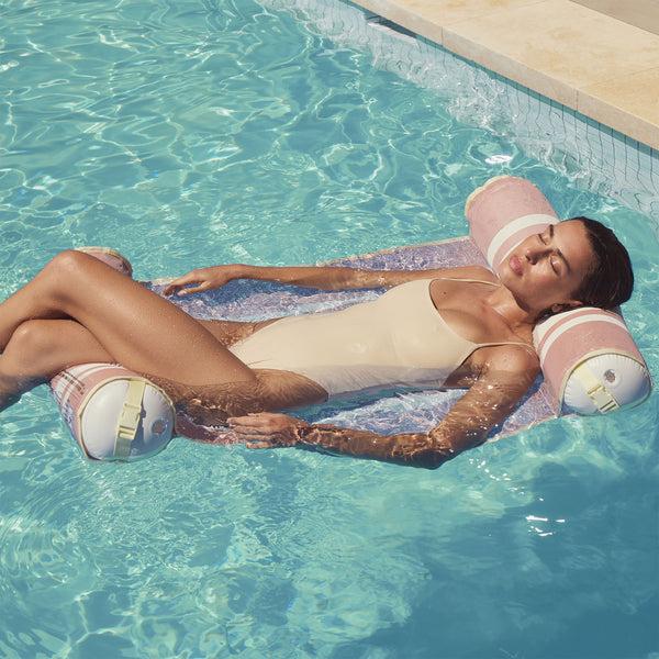 Sunnylife Mesh Hammock Float - Tierra Clay Stripe