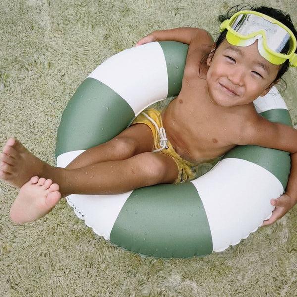Sunnylife Mini Tube Pool Ring - Olive Stripe