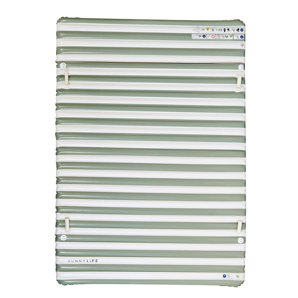 Sunnylife Party Pad Float - Seagrass Sage Stripe