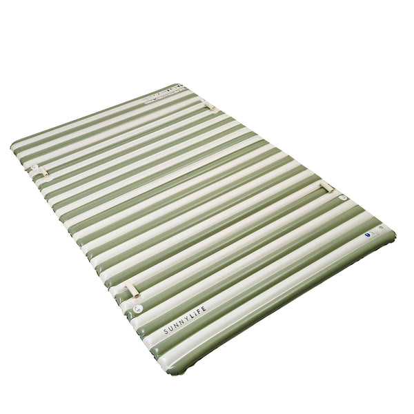 sunnylife Party Pad Float - Seagrass Sage Stripe