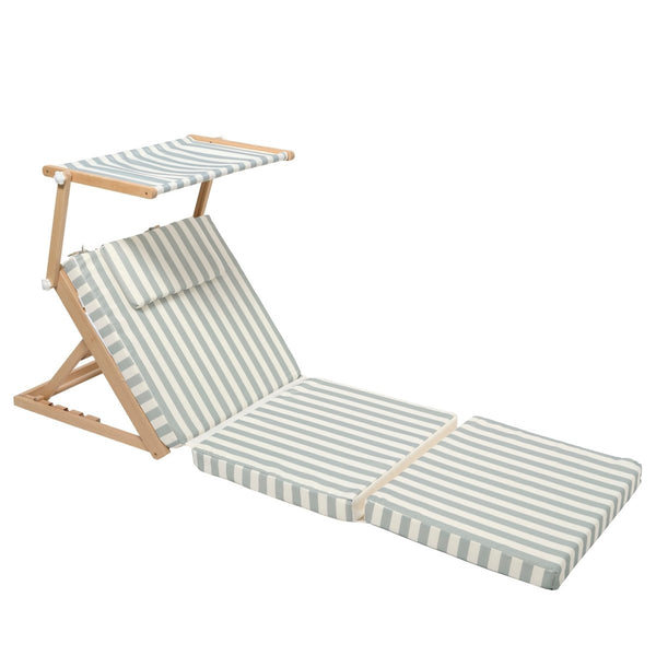 sunnylife Pool House Daybed - La Palma Sage Stripe