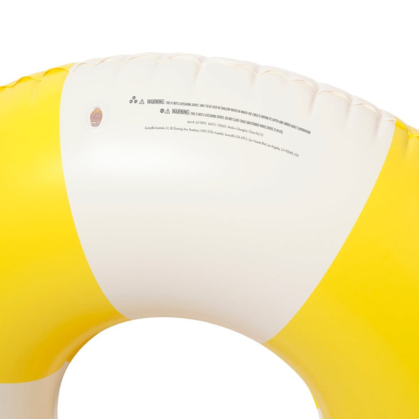 Sunnylife Pool Ring - Sunshine Yellow Stripe