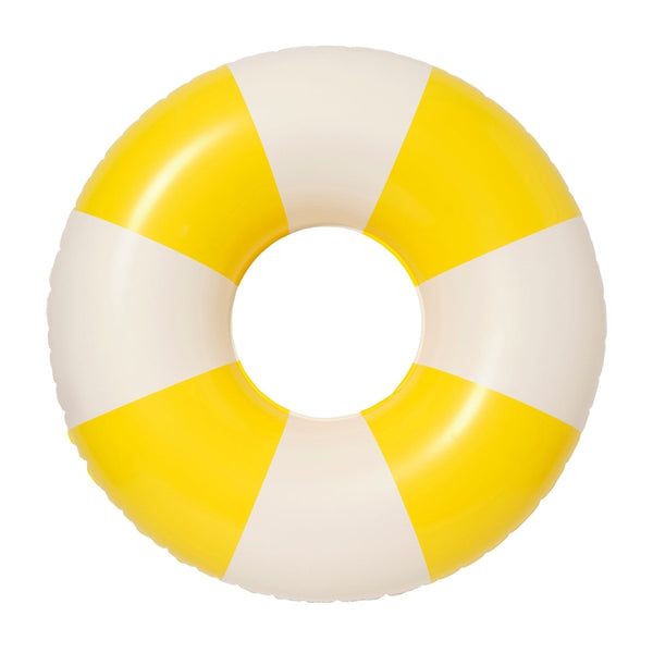 sunnylife Pool Ring - Sunshine Yellow Stripe