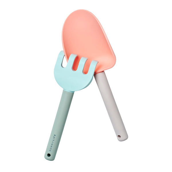 Sunnylife Sand Spade & Rake - Apple Sorbet