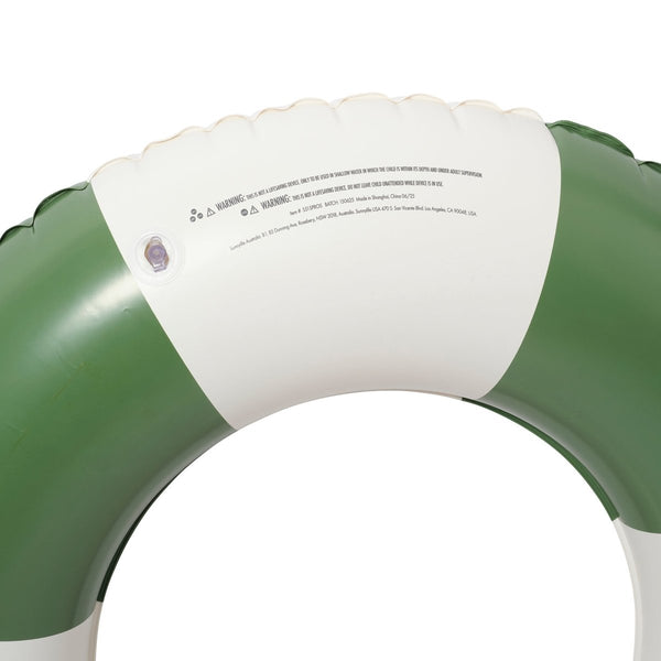 Sunnylife Slim Tube Pool Ring - Olive Stripe