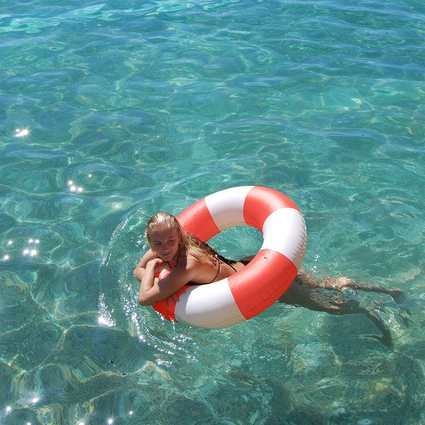 Sunnylife Slim Tube Pool Ring - Pool Party Tomato