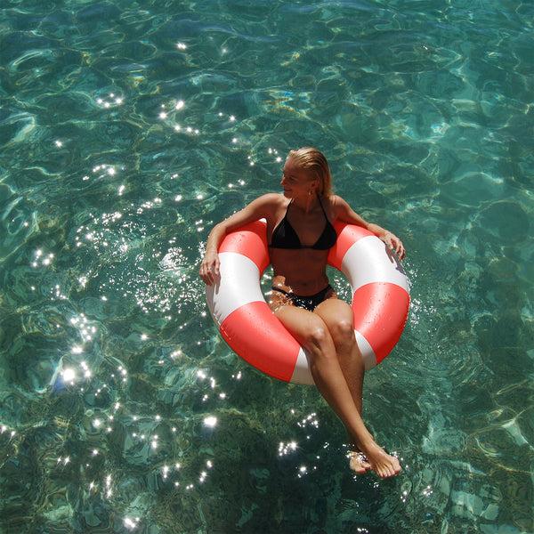 Sunnylife Slim Tube Pool Ring - Pool Party Tomato