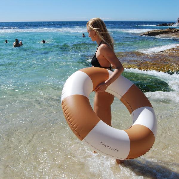Sunnylife Slim Tube Pool Ring - Tierra Clay
