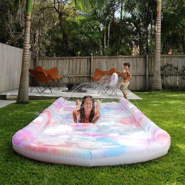 Sunnylife Slip Slide And Body Board Set - Tie Dye