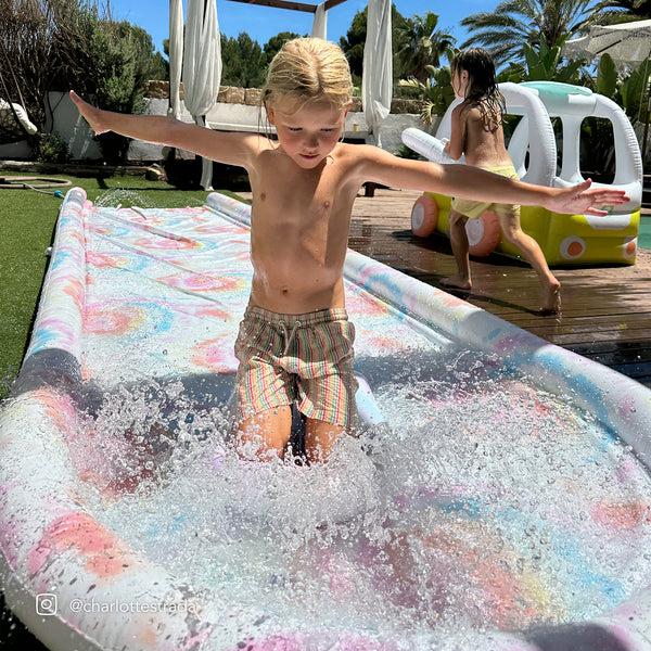 Sunnylife Slip Slide And Body Board Set - Tie Dye