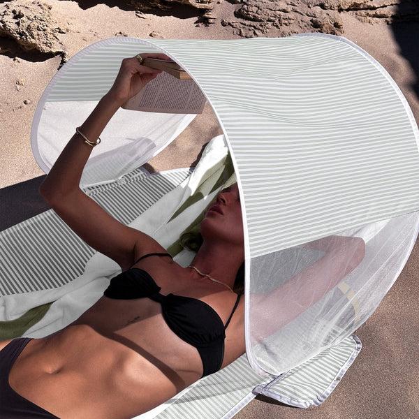 Sunnylife Solo Sun Shader - La Palma Sage Stripe