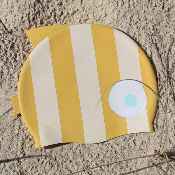 Sunnylife Swimming Cap - Finn The Fish Yellow