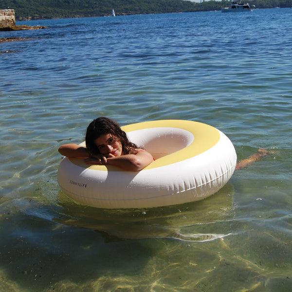Sunnylife Tube Pool Ring - Butter