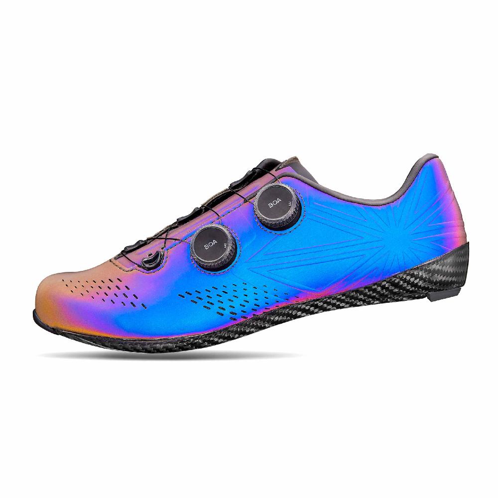 Supacaz Kazze Carbon Road Shoes – Oil Slick Reflective