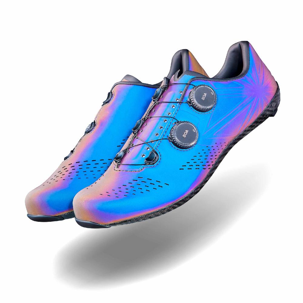 supacaz Kazze Carbon Road Shoes – Oil Slick Reflective