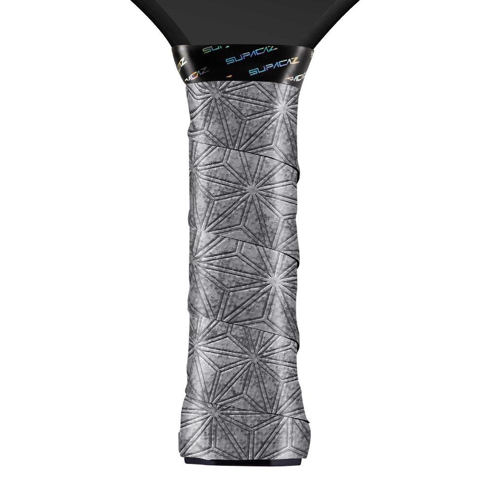 supacaz SupaSuave Pickleball Overgrip – Gun Metal – 3pk