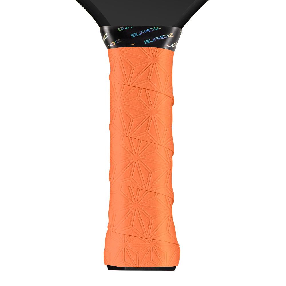 supacaz SupaSuave Pickleball Overgrip – Neon Orange – 3pk