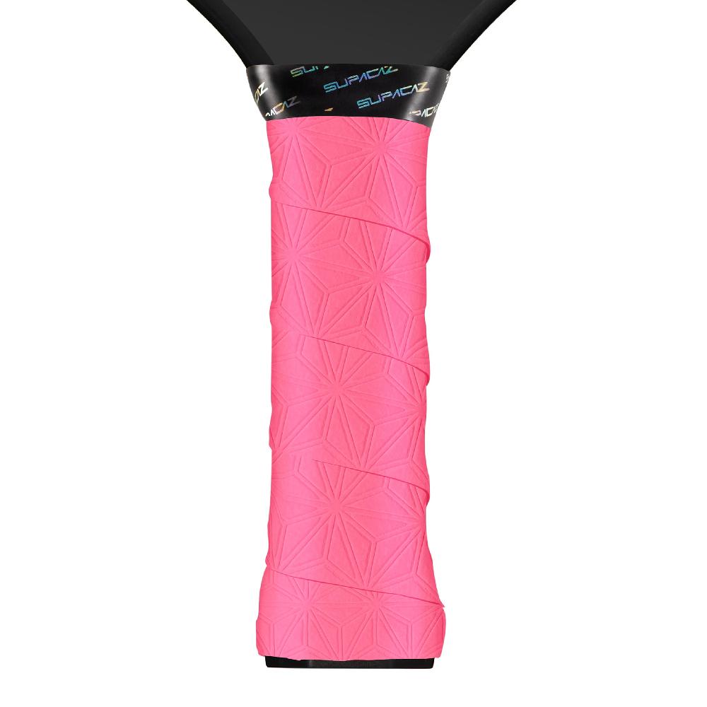 supacaz SupaSuave Pickleball Overgrip – Neon Pink – 3pk