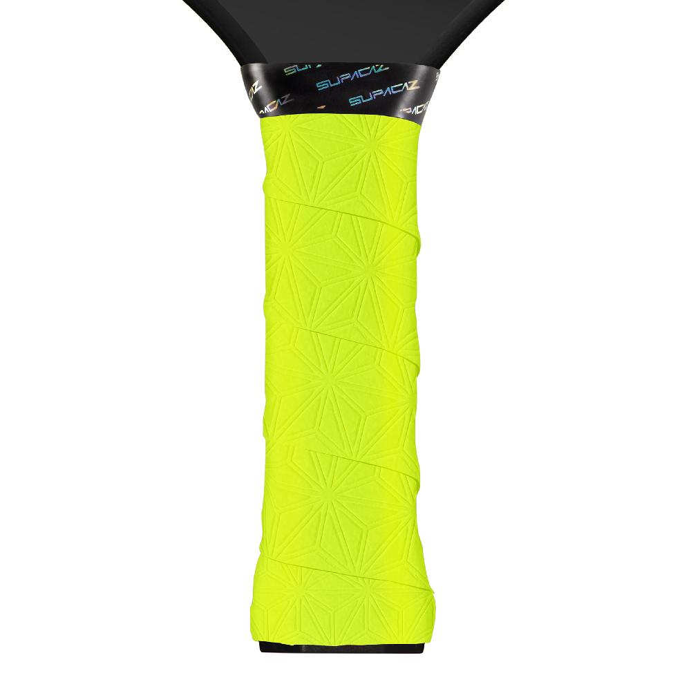 supacaz SupaSuave Pickleball Overgrip – Neon Yellow – 3pk