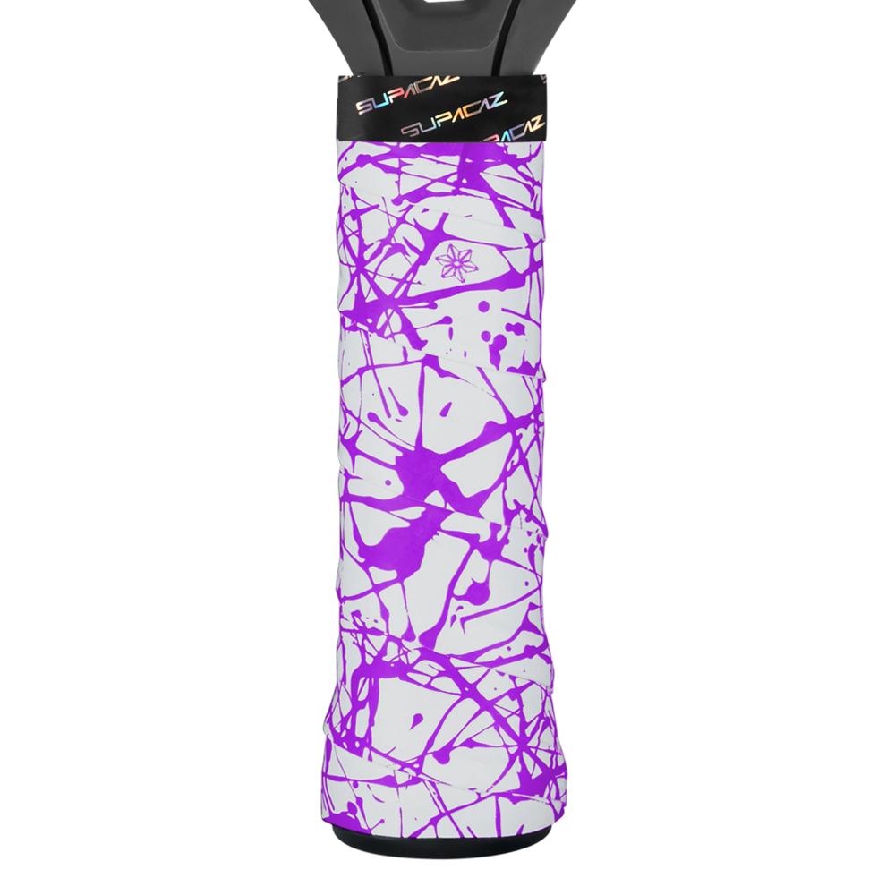 supacaz Super Sticky Kush Padel Overgrip – Splat – Neon Purple – 3pk