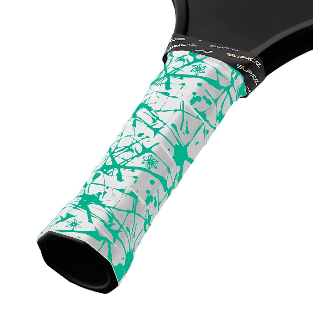 Supacaz Super Sticky Kush Pickleball Overgrip – Splat – Mint – 3pk