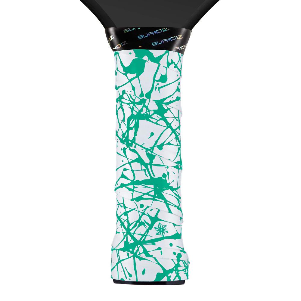 supacaz Super Sticky Kush Pickleball Overgrip – Splat – Mint – 3pk