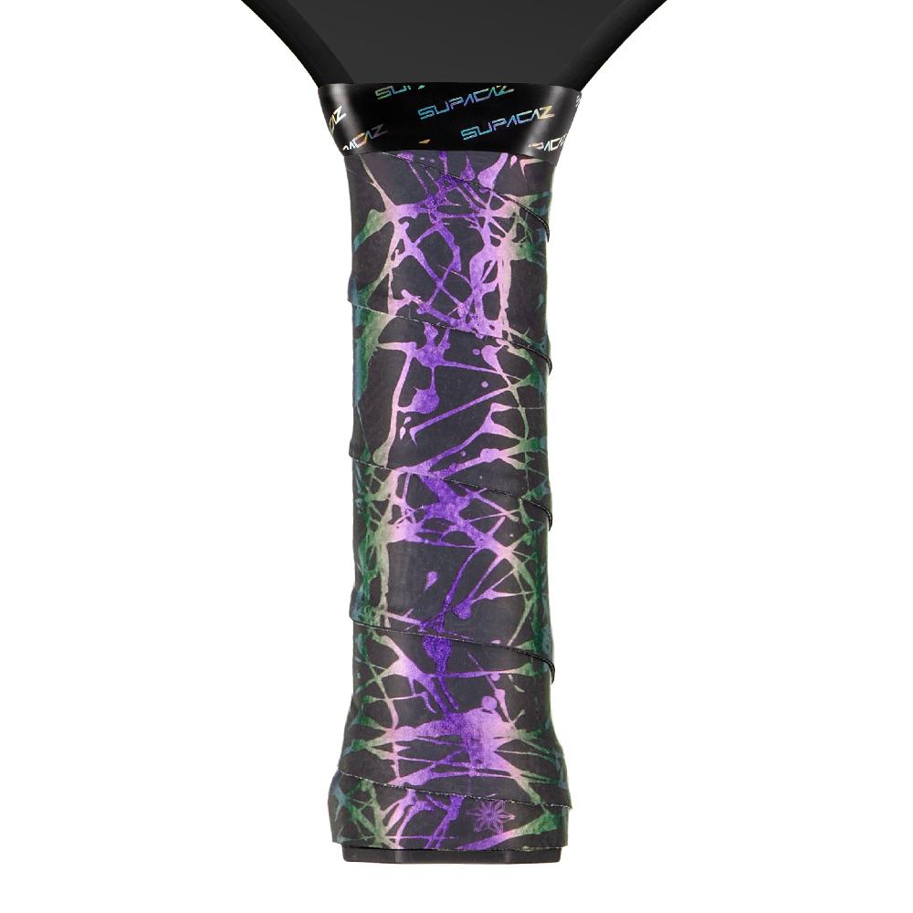 supacaz Super Sticky Kush Pickleball Overgrip – Splat – Oil Slick – 3pk