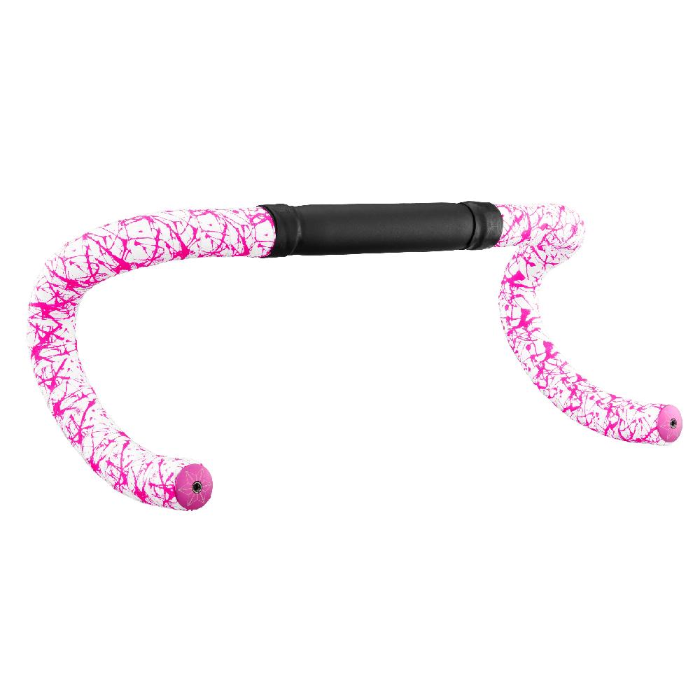 Supacaz Super Sticky Kush – Splat – Limited – White W/ Neon Pink