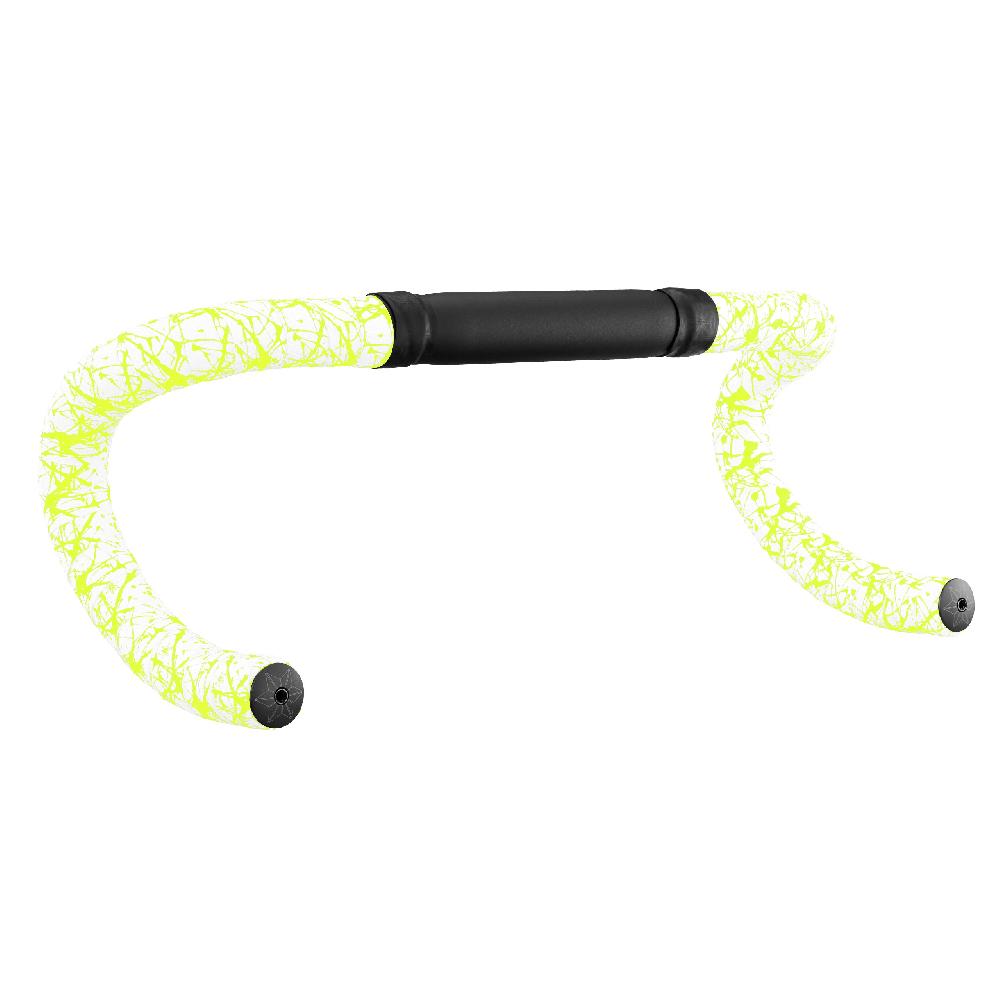 Supacaz Super Sticky Kush – Splat – Limited – White W/ Neon Yellow