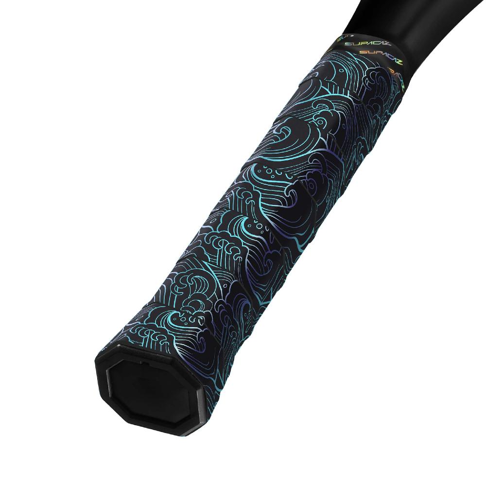 Supacaz Super Sticky Kush Tennis Overgrip – Tsunami Blue Refractor – 3pk