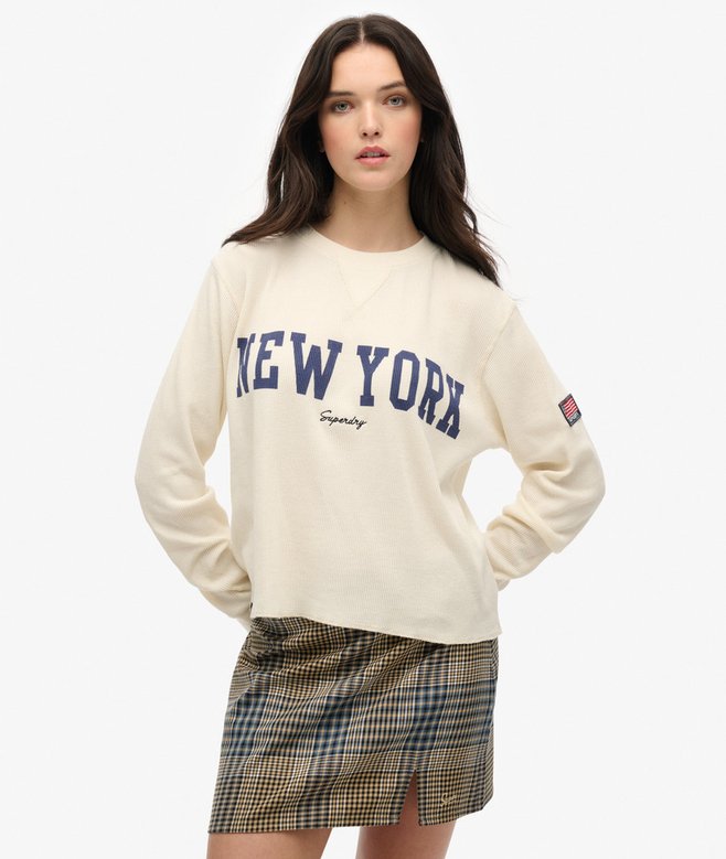 superdry Athletic Essential Graphic Long Sleeve Top