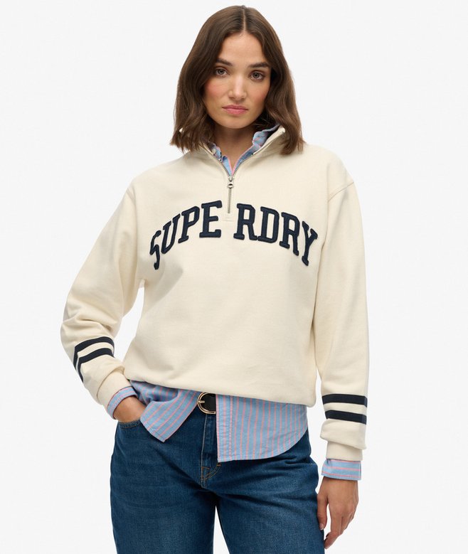 Superdry Athletic Essentials Applique Half Zip Sweatshirt