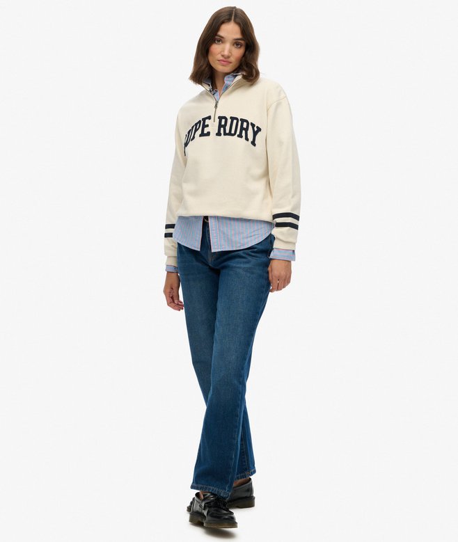 Superdry Athletic Essentials Applique Half Zip Sweatshirt