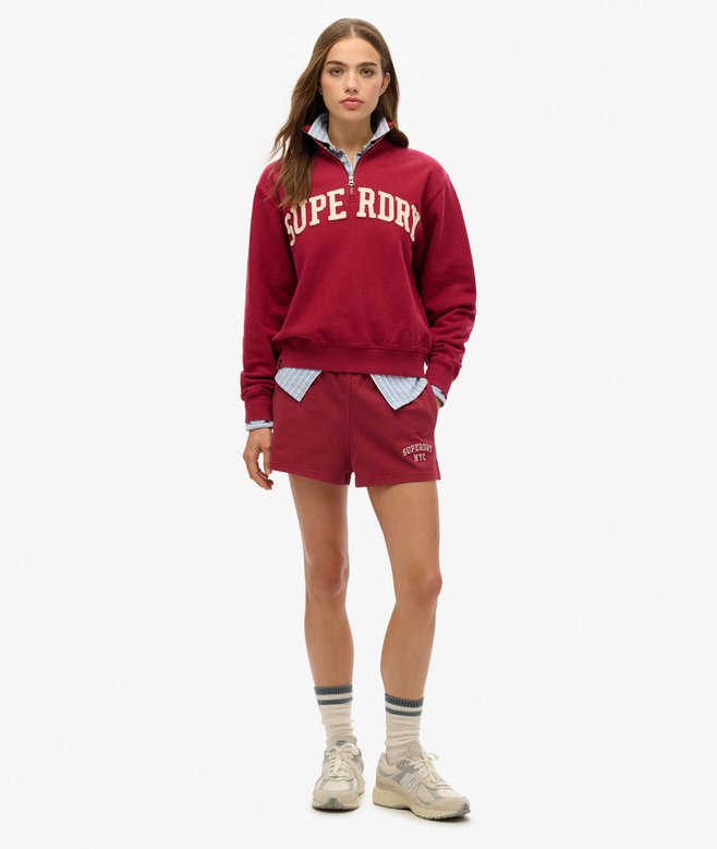 Superdry Athletic Essentials Applique Half Zip Sweatshirt