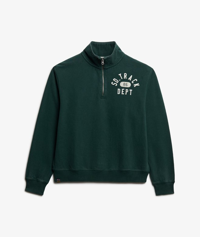 superdry Athletic Essentials Applique Half Zip Sweatshirt