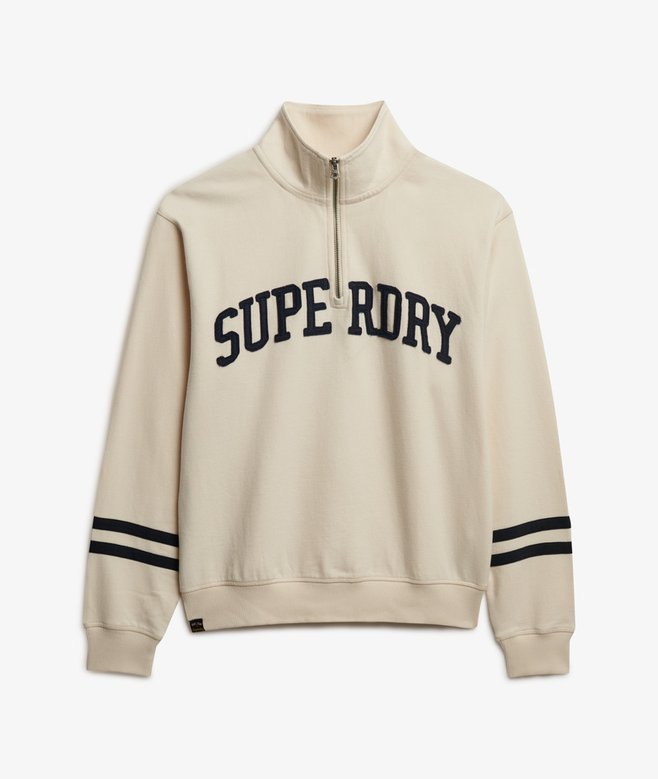 superdry Athletic Essentials Applique Half Zip Sweatshirt
