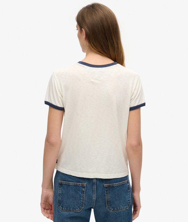 Superdry Athletic Essentials Beach Graphic Ringer T-Shirt