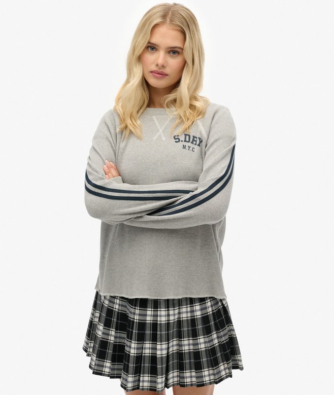 Superdry Athletic Essentials Graphic Long Sleeve Top