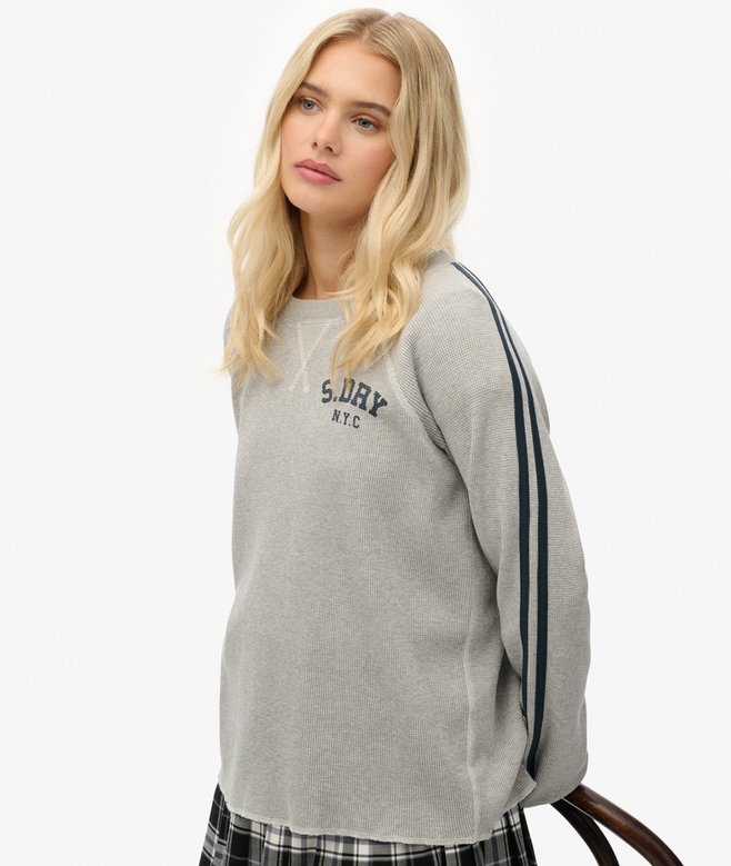 superdry Athletic Essentials Graphic Long Sleeve Top