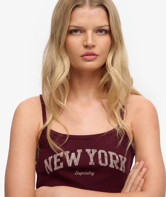 Superdry Athletic Essentials Graphic Print Cami Top