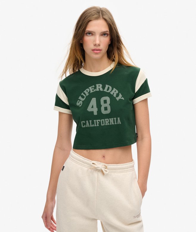 superdry Athletic Essentials Graphic Ringer T-Shirt